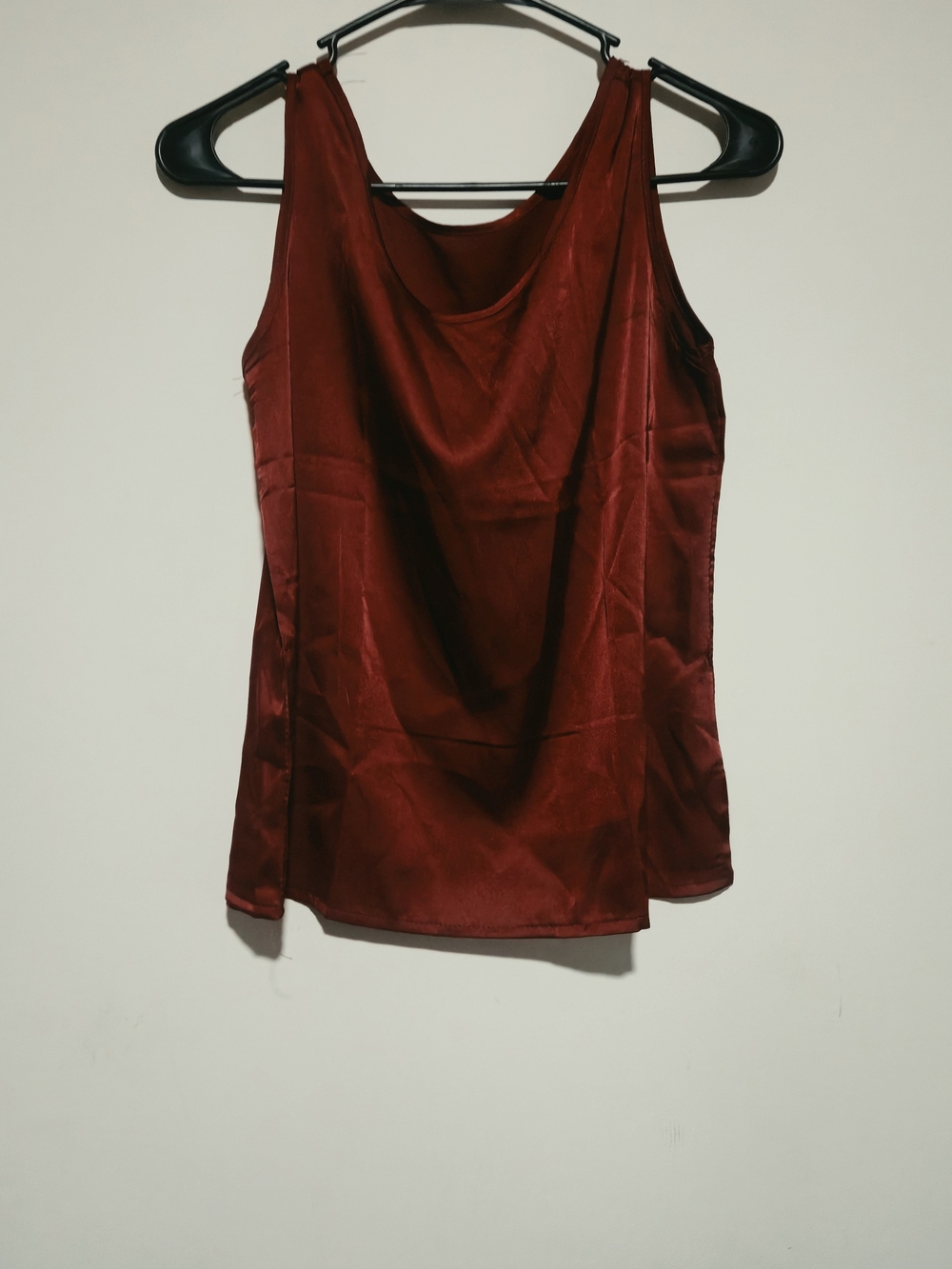 Silky Burgundy Top Size Small Classy Touch